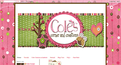 Desktop Screenshot of coles-corner-and-creations.com